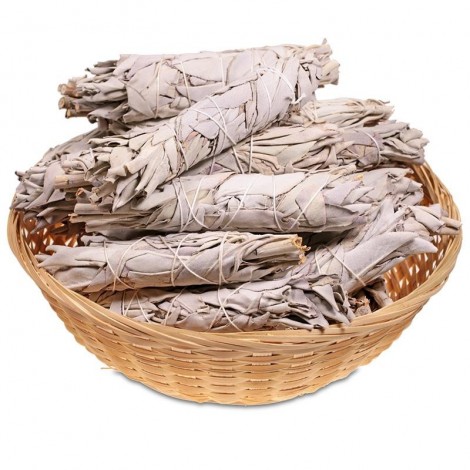 ATADO SALVIA BLANCA  10 CM