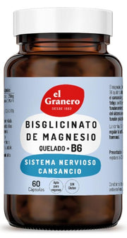 BISGLICINATO DE MAGNESIO 60 CAP - EL GRANERO