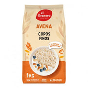 COPOS FINOS DE AVENA INTEGRAL 1KG BIO - EL GRANERO