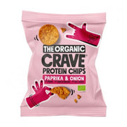 CHIPS PROTEICOS DE LENTEJA PAPRIKA & ONION 30GR BIO - THE ORGANIC CRAVE