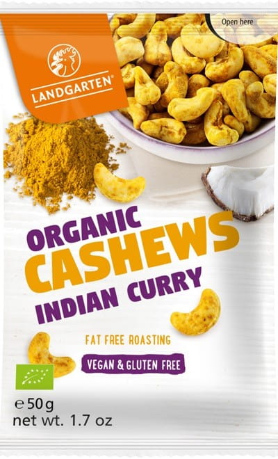 ANACARDOS CON CURRY BIO 50GR - LANDGARTEN