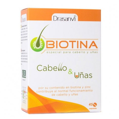 BIOTINA CABELLO Y UÑAS 45COMP - DRASANVI