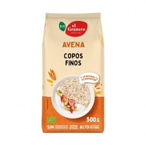 COPOS GRUESOS DE AVENA INTEGRAL 500G BIO - EL GRANERO