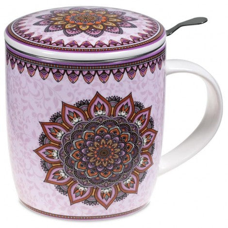TAZA DE TÉ MANDALA VIOLETA 400ML - PHOENIX