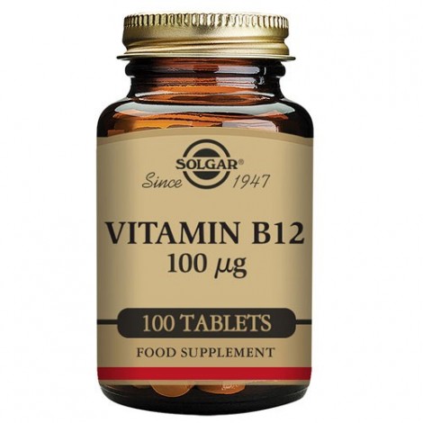 VITAMINA B12 100 ΜG (CIANOCOBALAMINA) 100 COMPRIMIDOS - SOLGAR