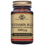 VITAMINA B12 1000 ΜG (CIANOCOBALAMINA) 100 COMPRIMIDOS SUBLINGUALES MASTICABLES - SOLGAR
