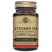 VITAMINA D3 2200 UI (55 ΜG)  (COLECALCIFEROL) 50CAPS VEG - SOLGAR