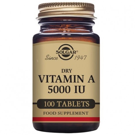 VITAMINA A "SECA" 5000 UI (PALMITATO) 100 COMPRIMIDOS - SOLGAR