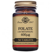 FOLATO (COMO METAFOLIN) 400 ΜG 50 COMPRIMIDOS  - SOLGAR