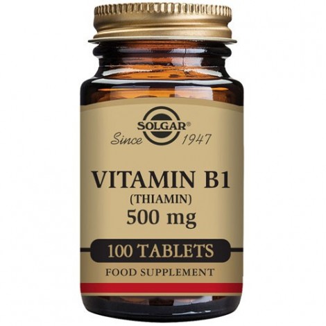 VITAMINA B1 500 MG (TIAMINA) 100 COMPRIMIDOS - SOLGAR