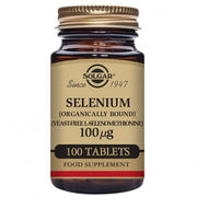 SELENIO 100 µG (SIN LEVADURA) 100 COMPRIMIDOS - SOLGAR