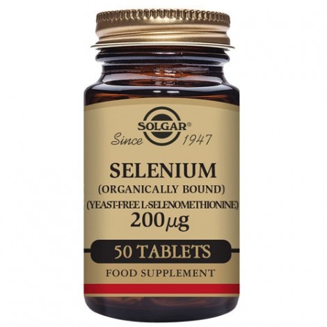 SELENIO 200 µG (SIN LEVADURA) 50 COMPRIMIDOS - SOLGAR