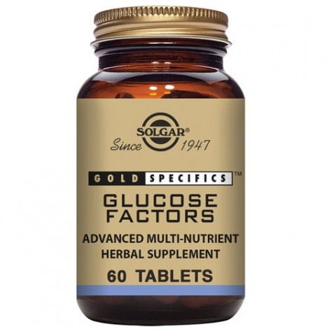 GOLD SPECIFICS GLUCOSE FACTORS 60 COMPRIMIDOS - SOLGAR