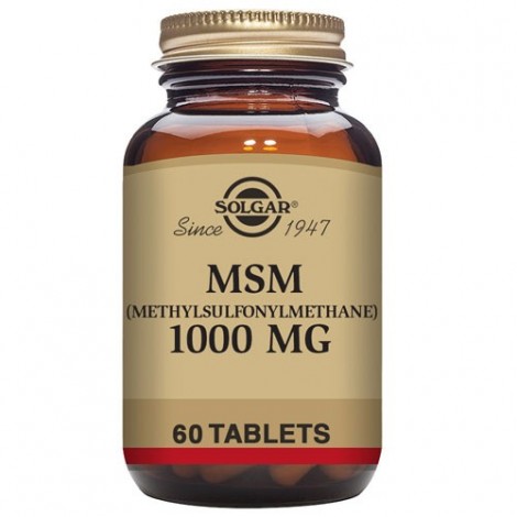MSM 1000 MG (METIL SULFONIL METANO) 60 COMPRIMIDOS - SOLGAR