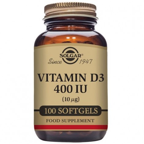 VITAMINA D3 400 UI (10 ΜG) 100CAPS BLANDAS - SOLGAR