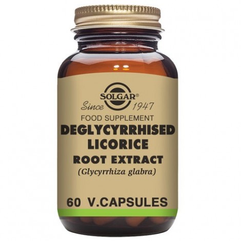 REGALIZ DESGLICIRRIZADO EXTRACTO DE RAÍZ (GLYCYRRHIZA GLABRA) 60CAPS VEG - SOLGAR