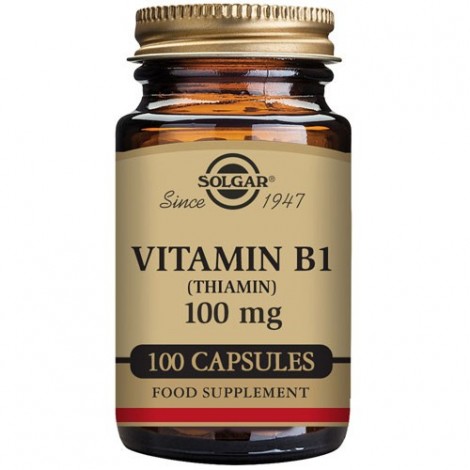VITAMINA B1 100 MG (TIAMINA) 100CAPS VEG - SOLGAR