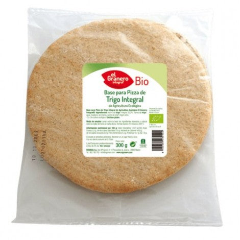 BASE DE TRIGO INTEGRAL PARA PIZZA 2UDS 300G - EL GRANERO
