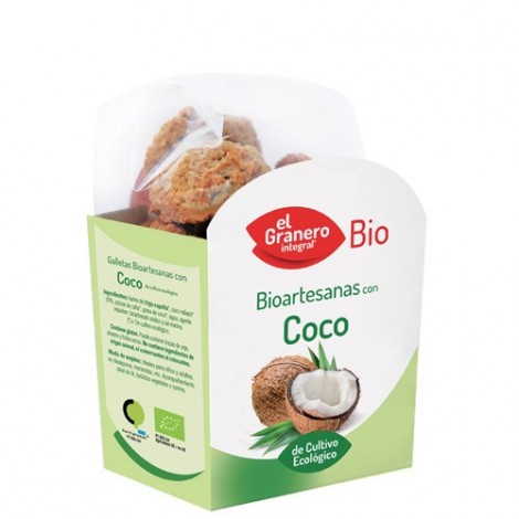 GALLETAS ARTESANAS CON COCO BIO 220G - EL GRANERO