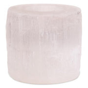 PORTAVELA DE SELENITA CYLINDER 8X8CM - PHOENIX IMPORT
