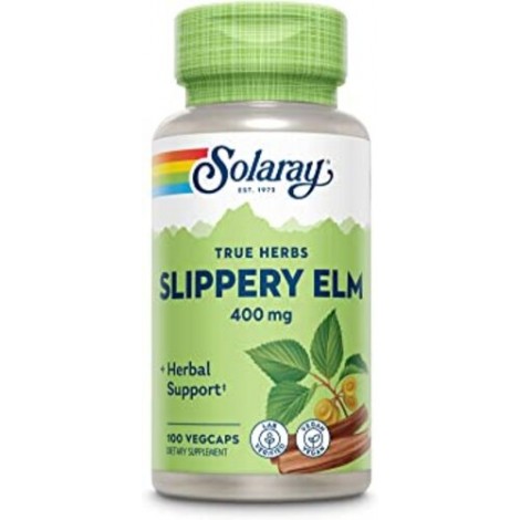 SLIPPERY ELM BARK 400 MG 100 CAPS - SOLARAY