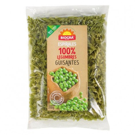 ESPIRALES DE GUISANTE 250 G - BIOGRA