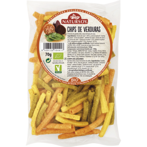 CHIPS DE VERDURAS 70G ECO - NATURSOY