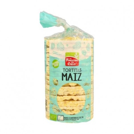 TORTITAS MAIZ CON SAL SIN GLUTEN 120G - FINESTRA