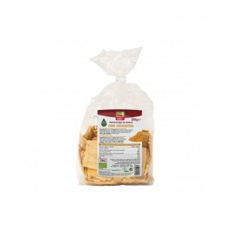 MINI CRACKERS DE ESPELTA CON CURCUMA Y PIMIENTA 250G - FINESTRA