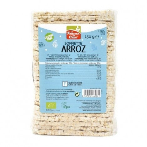 SOFFIETTE DE ARROZ CON SAL SIN GLUTEN BIO 130G - FINESTRA