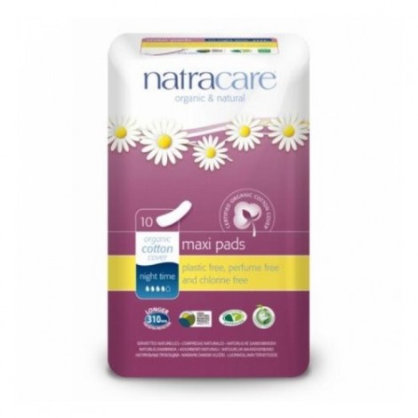 COMPRESAS MAXI PADS NOCHE 10UDS - NATRACARE