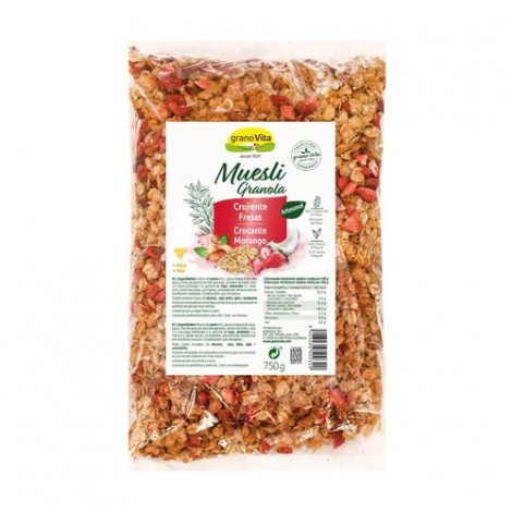 MUESLI CRUJIENTE CON FRESAS 750G - GRANOVITA