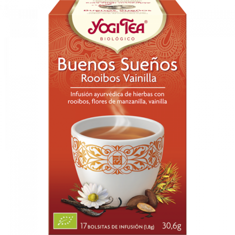 INFUSION BUENOS SUEÑOS ROOIBOS VAINILLA 17 BOLSAS - YOGI TEA