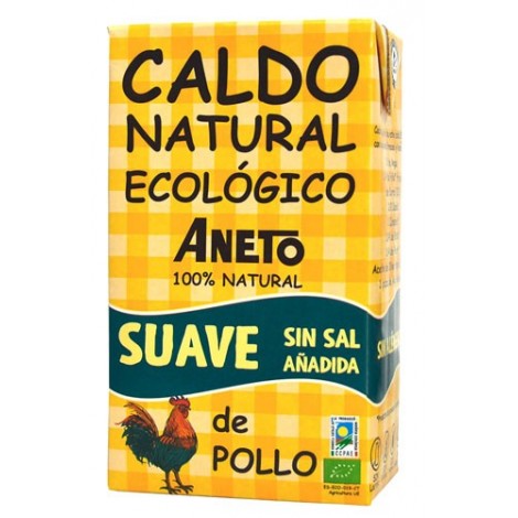 CALDO DE POLLO SIN SAL ECO 1L - ANETO