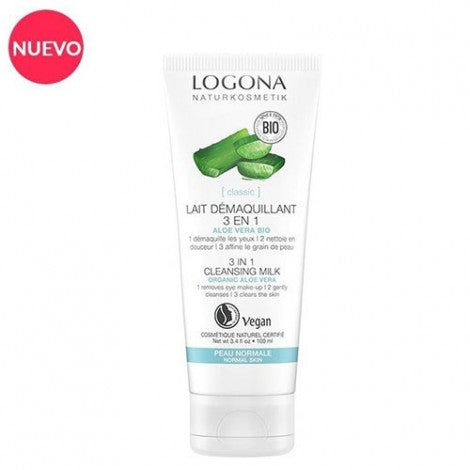 LECHE LIMPIADORA 3 EN 1 ALOE VERA 100ML BIO - LOGONA