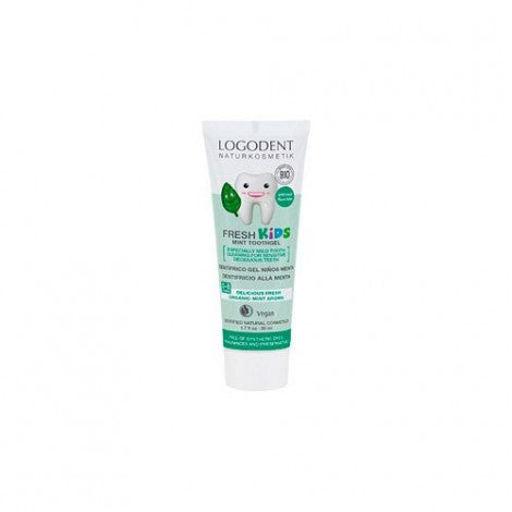 DENTIFRICO NIÑOS SABOR MENTA SIN FLUOR 50ML - LOGODENT