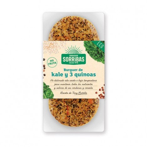 BURGER DE KALE Y QUINOA ECO 160G - SORRIBAS