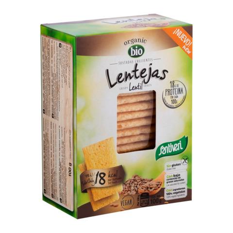 TOSTADAS LENTEJAS BIO 100GR - SANTIVERI