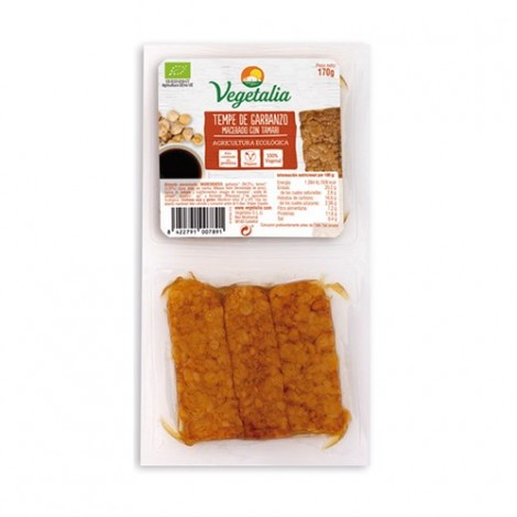 TEMPE DE GARBANZOS MACERADO CON TAMARI BIO 170G - VEGETALIA