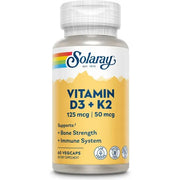VITAMINA D3 + K2 (MK7) 60CAPS - SOLARAY