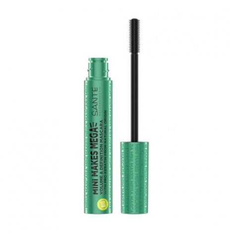 MASCARA PESTAÑAS MINI MAKES MEGA 01 BLACK 8ML - SANTE