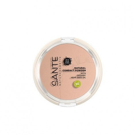 MAQUILLAJE EN POLVO COMPACTO 01 COOL IVORY 9G BIO - SANTE