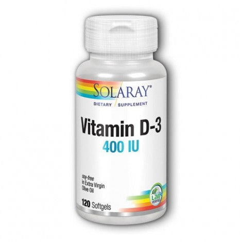 VITAMINA D 3  400UI 120CAPS - SOLARAY