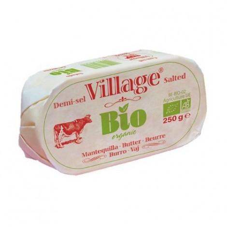 MANTEQUILLA CON SAL BIO 250G - VILLAGE