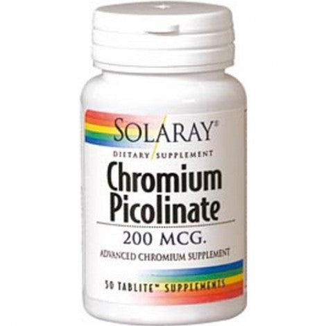 PICOLINATO DE CROMO 200MCG 50COMP - SOLARAY