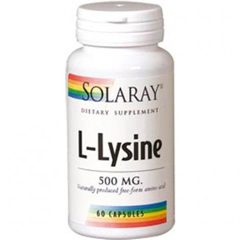 L-LYSINA 500MG 60VEGCAPS - SOLARAY