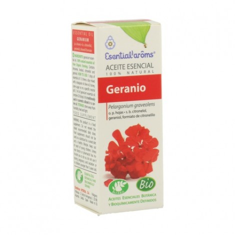 ACEITE ESENCIAL GERANIO BIO 10 ML - ESENTIAL AROMS