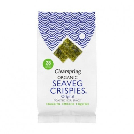 SNACK DE ALGA NORI SEAVEG CRISPIES ORIGINAL 4G - CLEARSPRING ORGANIC