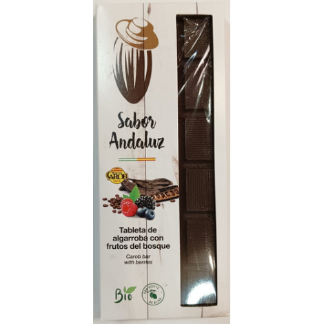 TABLETA DE ALGARROBA FRUTOS DEL BOSQUE 100G - SABOR ANDALUZ