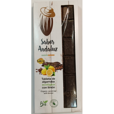 TABLETA DE ALGARROBA CON LIMÓN ECO 100G - SABOR ANDALUZ